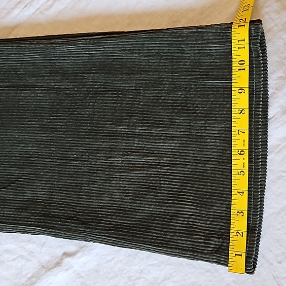 Revolve Majorelle Benedict Corduroy Pants Paperbag Belted Wide Leg Olive Small - Picture 15 of 17